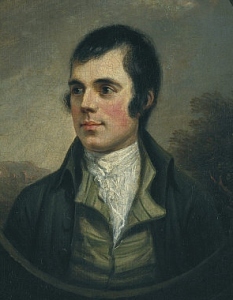 Portrait of Robert Burns by Alexander Naysmith.